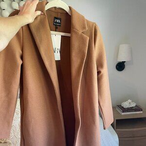 Zara Carmel Coat Size S
